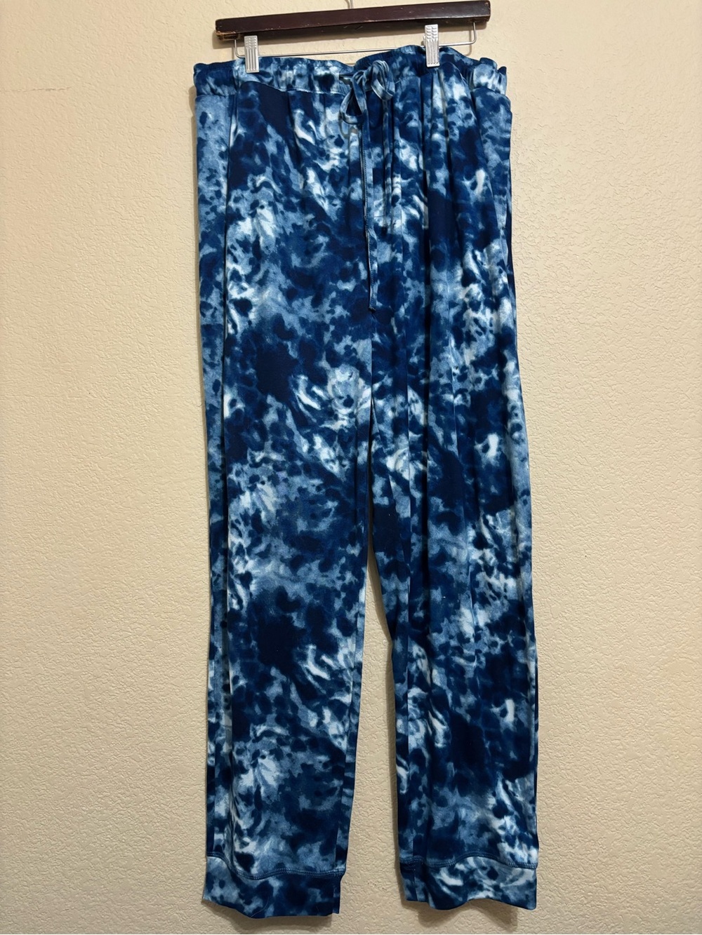 Navy Tie-Dye Drawstring Pajama Pants (Men’s)